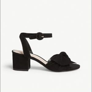 Aldo Black Suede Heeled Sandal